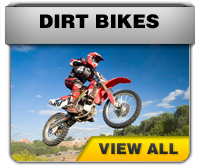 A graphic that shows a man riding a dirt bike